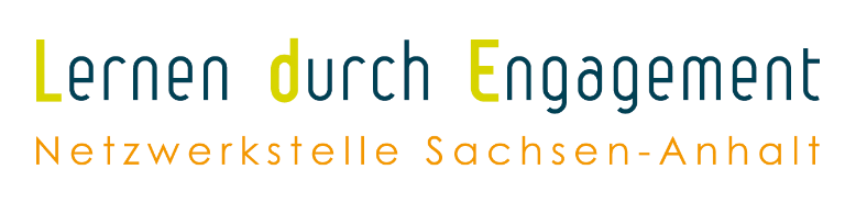 Logo Netzwerkstelle-Lernen durch Engagement in Sachsen-Anhalt 