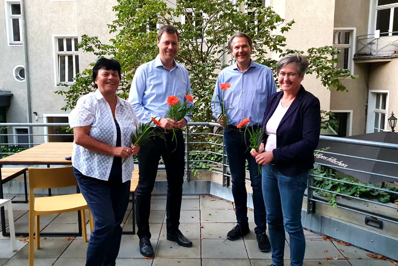 Vorstand Freiwilligen-Agentur Halle Ute Haupt, Olaf Ebert, Sven Weise, Angela Papenburg