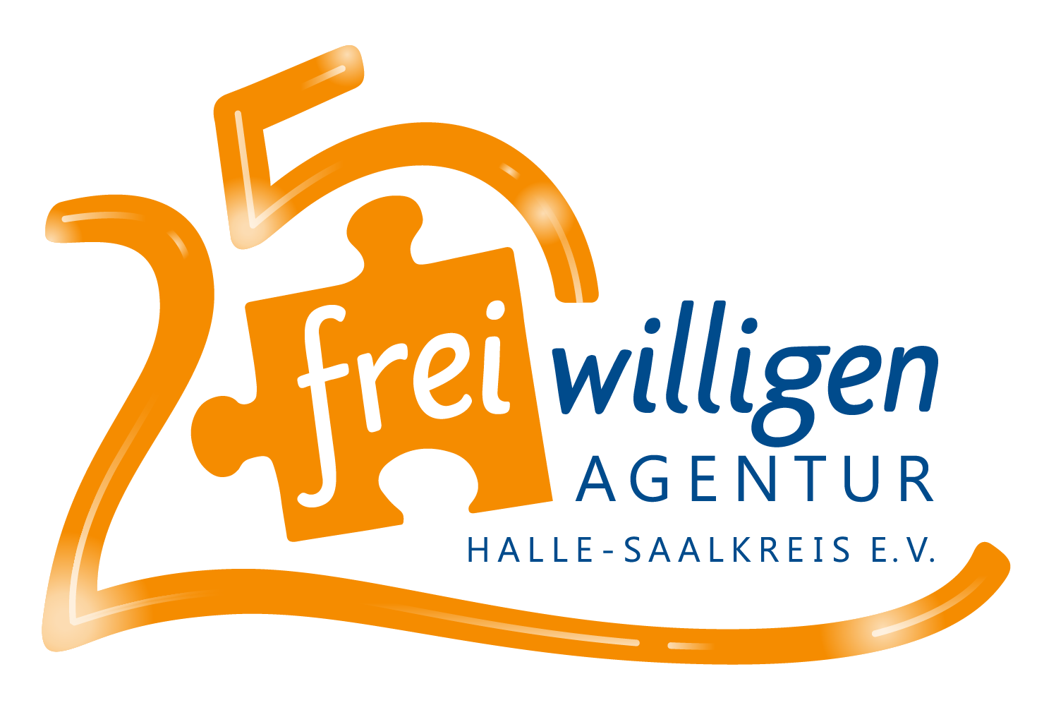 Logo 25 Jahre Freiwilligen-Agentur Halle